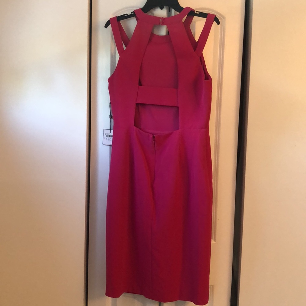 Fuchsia Laundry Cocktail Dress - Picture 6 of 6